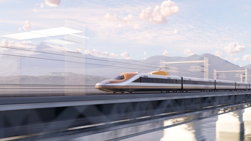 An IP66 waterproof edge AI computer installed in a railway solution environment, ensuring stable data processing and real-time monitoring under harsh weather.