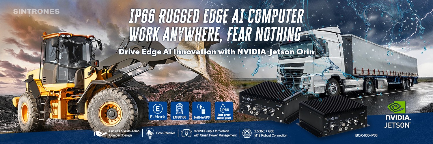 SINTRONES IBOX-600-IP66 waterproof edge AI computing system with NVIDIA Jetson Orin NX and 100 TOPS performance for smart cities